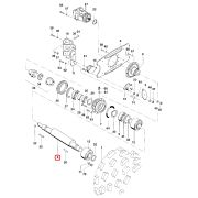 Вал основной катка JCB VM166 7250/10006