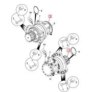 Гидромотор хода JCB SSL225 ; SSL260 ; SSL300