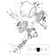 Корпус дифференциала заднего моста JCB 3СХ (Аналог) 458/20418